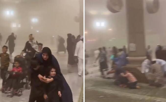 Medine’de Şiddetli Kum Fırtınası Paniği: Kutsal Mekanda Görüş Mesafesi Sıfıra İndi