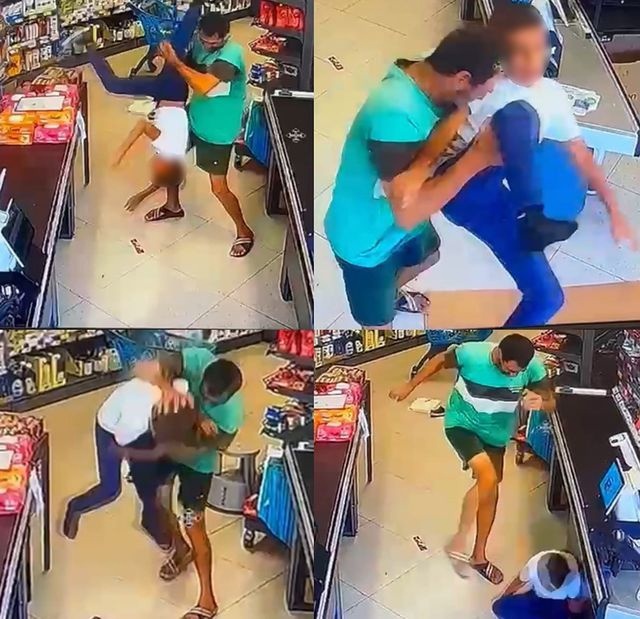 Mersin markette çocuğa şiddet Mehmet Erke