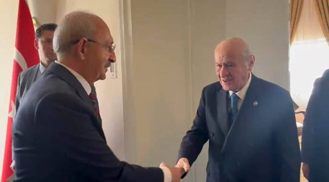 TBMM’de Siyasete Damga Vuran Sürpriz Zirve: Bahçeli ile Kılıçdaroğlu Bir Araya Geldi!