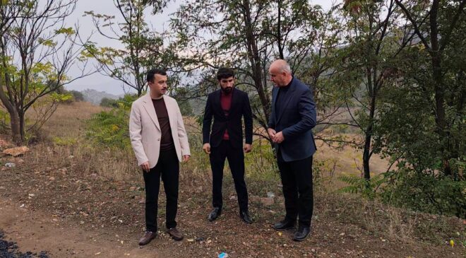 Sahaya İnen İlçe Protokolü Ulaşım Yatırımlarını Yerinde Denetledi.