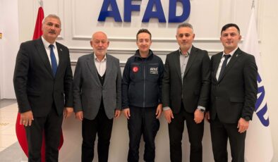 Şebinkarahisar Belediye Başkanı Ömer Şentürk’ten AFAD’a Önemli Ziyaret