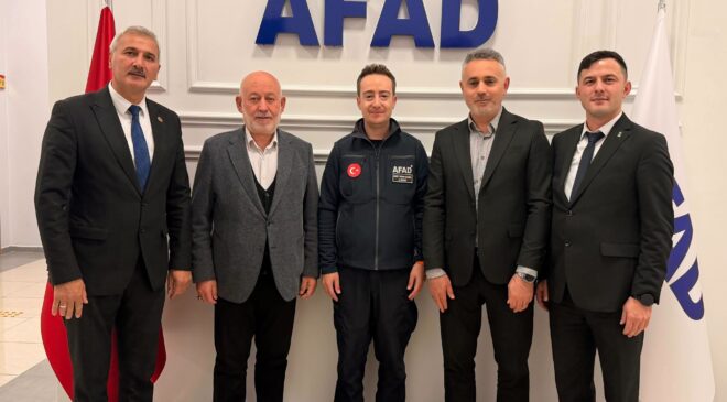 Şebinkarahisar Belediye Başkanı Ömer Şentürk’ten AFAD’a Önemli Ziyaret